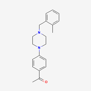 1-{4-[4-(2-methylbenzyl)-1-piperazinyl]phenyl}ethanone