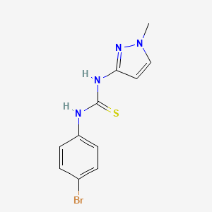 molecular formula C11H11BrN4S B4587929 N-(4-bromophenyl)-N'-(1-methyl-1H-pyrazol-3-yl)thiourea 