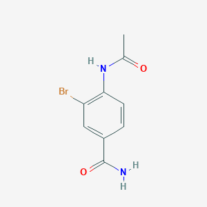 4-(acetylamino)-3-bromobenzamide