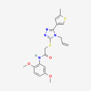 2-{[4-ALLYL-5-(5-METHYL-3-THIENYL)-4H-1,2,4-TRIAZOL-3-YL]SULFANYL}-N-(2,5-DIMETHOXYPHENYL)ACETAMIDE