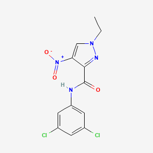 N~3~-(3,5-DICHLOROPHENYL)-1-ETHYL-4-NITRO-1H-PYRAZOLE-3-CARBOXAMIDE