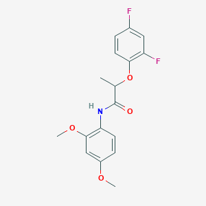 2-(2,4-difluorophenoxy)-N-(2,4-dimethoxyphenyl)propanamide