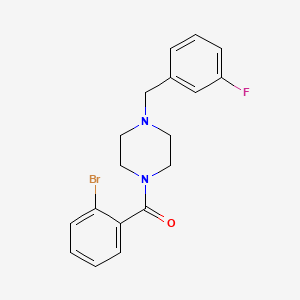 molecular formula C18H18BrFN2O B4588018 (2-BROMOPHENYL)[4-(3-FLUOROBENZYL)PIPERAZINO]METHANONE 