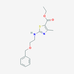 Ethyl 2-{[2-(benzyloxy)ethyl]amino}-4-methyl-1,3-thiazole-5-carboxylate