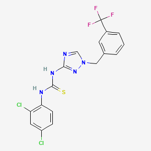 N-(2,4-dichlorophenyl)-N'-{1-[3-(trifluoromethyl)benzyl]-1H-1,2,4-triazol-3-yl}thiourea