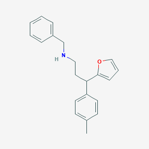 N-benzyl-3-(furan-2-yl)-3-(4-methylphenyl)propan-1-amine
