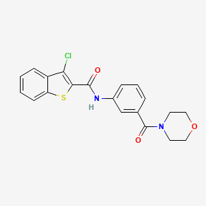 3-chloro-N-[3-(morpholin-4-ylcarbonyl)phenyl]-1-benzothiophene-2-carboxamide