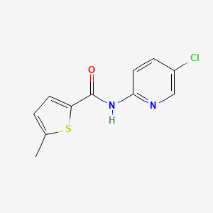 molecular formula C11H9ClN2OS B4588132 N-(5-chloropyridin-2-yl)-5-methylthiophene-2-carboxamide 