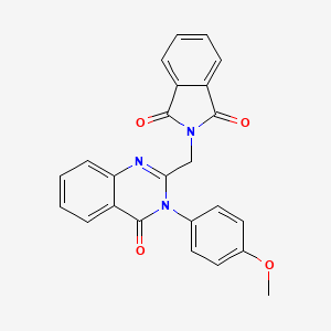 molecular formula C24H17N3O4 B4588186 1H-Isoindole-1,3(2H)-dione, 2-((3,4-dihydro-3-(4-methoxyphenyl)-4-oxo-2-quinazolinyl)methyl)- CAS No. 39070-38-7