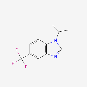 molecular formula C11H11F3N2 B4588187 1-isopropyl-5-(trifluoromethyl)-1H-benzimidazole 