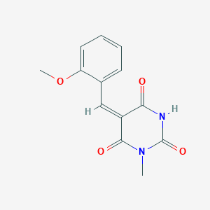 (5E)-5-[(2-methoxyphenyl)methylidene]-1-methyl-1,3-diazinane-2,4,6-trione