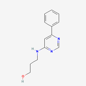 3-((6-phenylpyrimidin-4-yl)amino)propan-1-ol