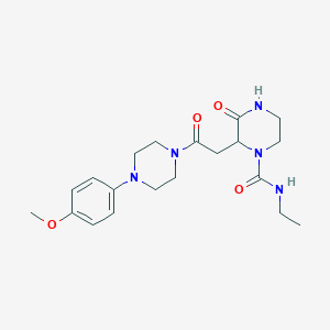 N-ethyl-2-{2-[4-(4-methoxyphenyl)piperazin-1-yl]-2-oxoethyl}-3-oxopiperazine-1-carboxamide