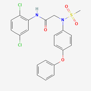 N~1~-(2,5-dichlorophenyl)-N~2~-(methylsulfonyl)-N~2~-(4-phenoxyphenyl)glycinamide