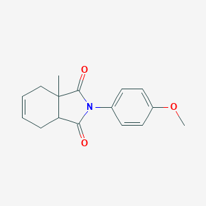 molecular formula C16H17NO3 B458831 2-(4-methoxyphenyl)-3a-methyl-3a,4,7,7a-tetrahydro-1H-isoindole-1,3(2H)-dione 