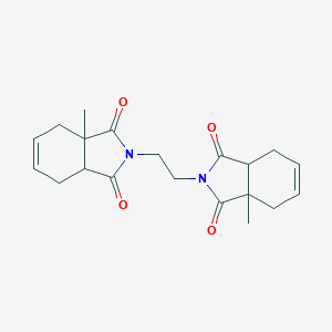 molecular formula C20H24N2O4 B458834 2-[2-(3a-methyl-1,3-dioxo-1,3,3a,4,7,7a-hexahydro-2H-isoindol-2-yl)ethyl]-3a-methyl-3a,4,7,7a-tetrahydro-1H-isoindole-1,3(2H)-dione 