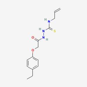 N-allyl-2-[(4-ethylphenoxy)acetyl]hydrazinecarbothioamide