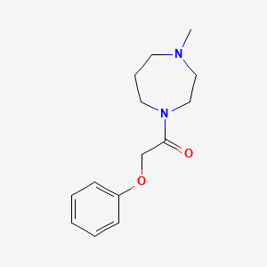 molecular formula C14H20N2O2 B4588373 1-(4-METHYL-1,4-DIAZEPAN-1-YL)-2-PHENOXY-1-ETHANONE 