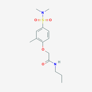 2-[4-(dimethylsulfamoyl)-2-methylphenoxy]-N-propylacetamide