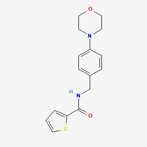 molecular formula C16H18N2O2S B4588435 N-[4-(4-morpholinyl)benzyl]-2-thiophenecarboxamide 