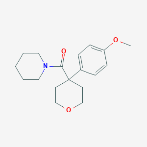 [4-(4-Methoxyphenyl)oxan-4-yl]-piperidin-1-ylmethanone