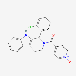 molecular formula C23H18ClN3O2 B4588475 1-(2-chlorophenyl)-2-(1-oxidoisonicotinoyl)-2,3,4,9-tetrahydro-1H-beta-carboline 