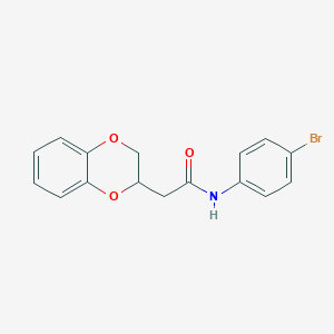 N-(4-bromophenyl)-2-(2,3-dihydro-1,4-benzodioxin-2-yl)acetamide