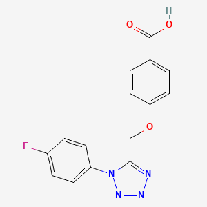 4-{[1-(4-fluorophenyl)-1H-tetrazol-5-yl]methoxy}benzoic acid