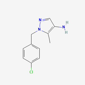 molecular formula C11H12ClN3 B4588531 1-(4-chlorobenzyl)-5-methyl-1H-pyrazol-4-amine CAS No. 895929-74-5