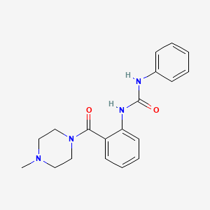 N-{2-[(4-methyl-1-piperazinyl)carbonyl]phenyl}-N'-phenylurea