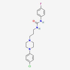 1-[3-[4-(4-Chlorophenyl)piperazin-1-yl]propyl]-3-(4-fluorophenyl)urea