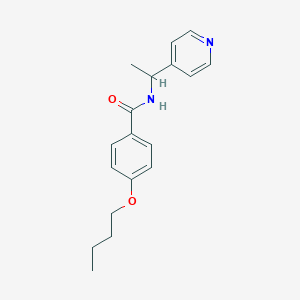 molecular formula C18H22N2O2 B4588640 4-butoxy-N-[1-(pyridin-4-yl)ethyl]benzamide 