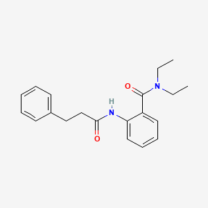 molecular formula C20H24N2O2 B4588689 N,N-diethyl-2-[(3-phenylpropanoyl)amino]benzamide 