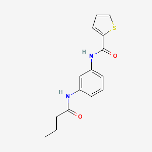 molecular formula C15H16N2O2S B4588699 N-[3-(butyrylamino)phenyl]-2-thiophenecarboxamide 