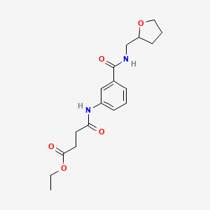 ethyl 4-oxo-4-[(3-{[(tetrahydro-2-furanylmethyl)amino]carbonyl}phenyl)amino]butanoate