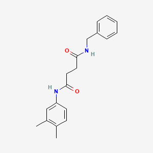 molecular formula C19H22N2O2 B4588746 N-benzyl-N'-(3,4-dimethylphenyl)succinamide 