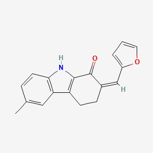 2-(2-furylmethylene)-6-methyl-2,3,4,9-tetrahydro-1H-carbazol-1-one