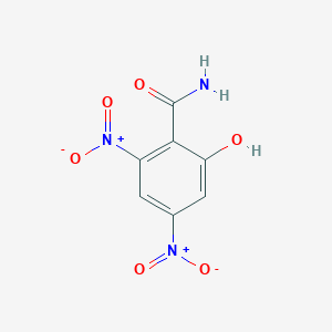 molecular formula C7H5N3O6 B4588773 2-hydroxy-4,6-dinitrobenzamide 