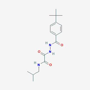 2-[2-(4-tert-butylbenzoyl)hydrazinyl]-N-(2-methylpropyl)-2-oxoacetamide