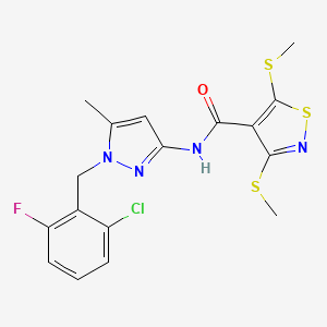 N-[1-(2-chloro-6-fluorobenzyl)-5-methyl-1H-pyrazol-3-yl]-3,5-bis(methylthio)-4-isothiazolecarboxamide