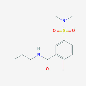 5-(dimethylsulfamoyl)-2-methyl-N-propylbenzamide