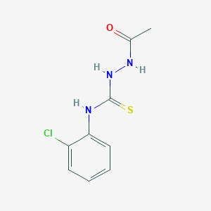 molecular formula C9H10ClN3OS B4588869 2-acetyl-N-(2-chlorophenyl)hydrazinecarbothioamide 