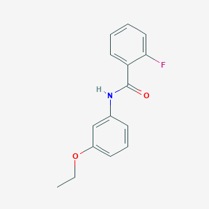 molecular formula C15H14FNO2 B4588875 N-(3-ethoxyphenyl)-2-fluorobenzamide 