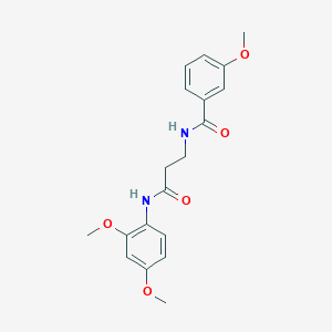 N-{3-[(2,4-dimethoxyphenyl)amino]-3-oxopropyl}-3-methoxybenzamide