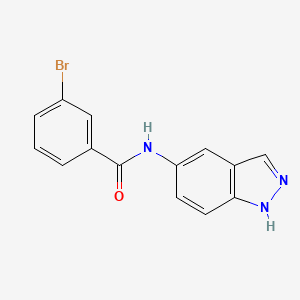 molecular formula C14H10BrN3O B4588901 3-bromo-N-(1H-indazol-5-yl)benzamide CAS No. 915907-99-2