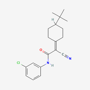 2-(4-tert-butylcyclohexylidene)-N-(3-chlorophenyl)-2-cyanoacetamide