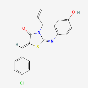 3-allyl-5-(4-chlorobenzylidene)-2-[(4-hydroxyphenyl)imino]-1,3-thiazolidin-4-one