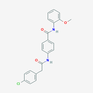 4-{[(4-chlorophenyl)acetyl]amino}-N-(2-methoxyphenyl)benzamide