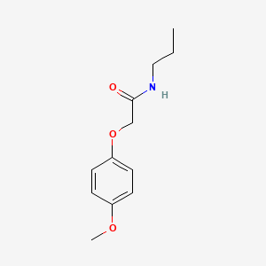 molecular formula C12H17NO3 B4588993 2-(4-methoxyphenoxy)-N-propylacetamide 