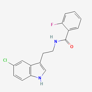 N-[2-(5-chloro-1H-indol-3-yl)ethyl]-2-fluorobenzamide